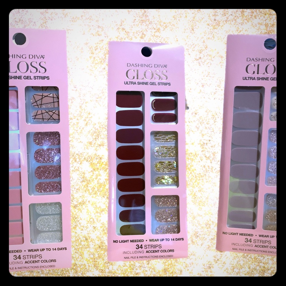 3 sets of ULTRA SHINE GEL STRIPS